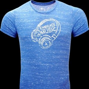 Men Short Sleeve Tee Royal Marble Unisex